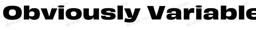 Obviously Variable Wide Bold ltali字体转换